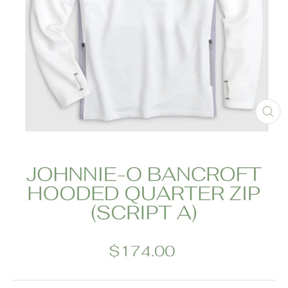 Johnnie-O Quarter Zip Hoodie Men’s Size Large (University of Alabama) - Picture 9 of 9